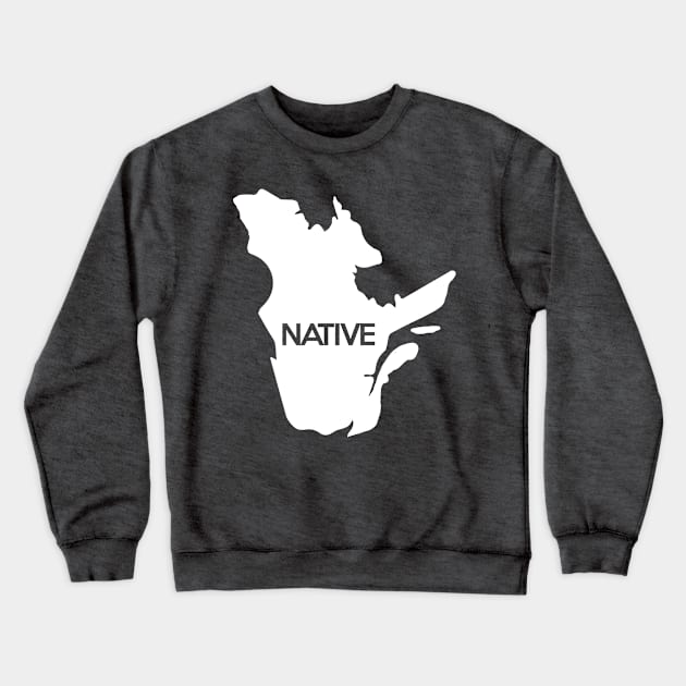 Quebec Native QC Crewneck Sweatshirt by mindofstate